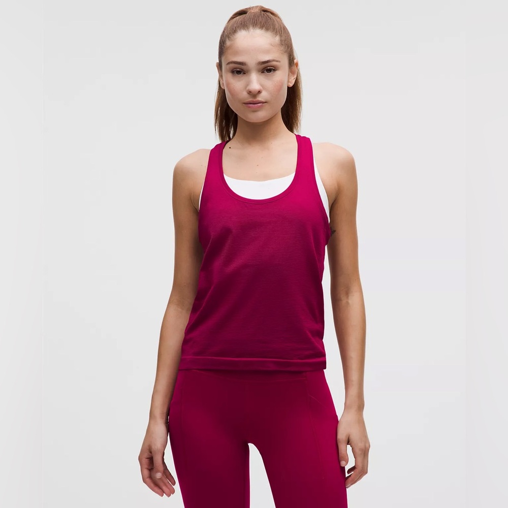 lululemon athletica Magenta Racerback Tank Top